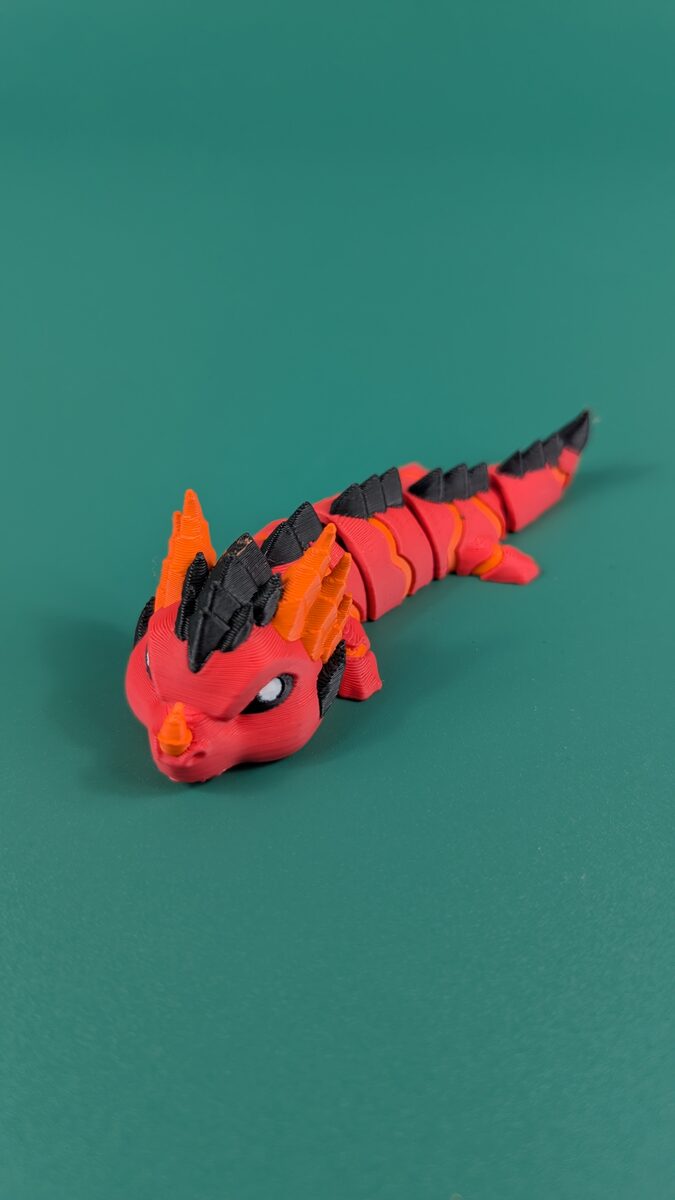 Magma Dragon Articulated Figure Front Vertical